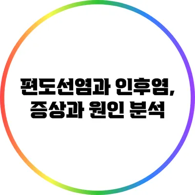 편도선염과 인후염, 증상과 원인 분석