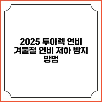 2025 투아렉 연비 겨울철 연비 저하 방지 방법
